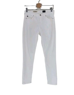 Pre-Owned AG Adriano Goldschmied 28R Ivory The Prima Mid Rise Cigarette Corduroy - Image 1 of 4