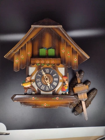 Vintage Hubert Herr Cuckoo Clock Made in West Germany Cover