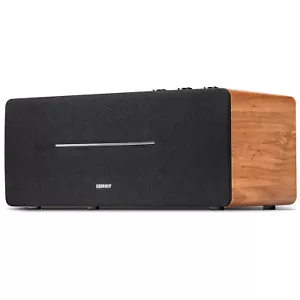EDIFIER D12 Desktop Bluetooth Stereo Speaker 70 Watts RMS Sub Out - Wood - Picture 1 of 10