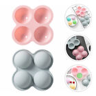  2 Pcs Food Grade Silicone Sphere Cake Mold Candy Molds Salt Bomb