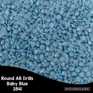 AU SELLER 2000 Drills Diamond Painting ROUND AB Aurora Borealis Baby Blue 3841 - Picture 1 of 2