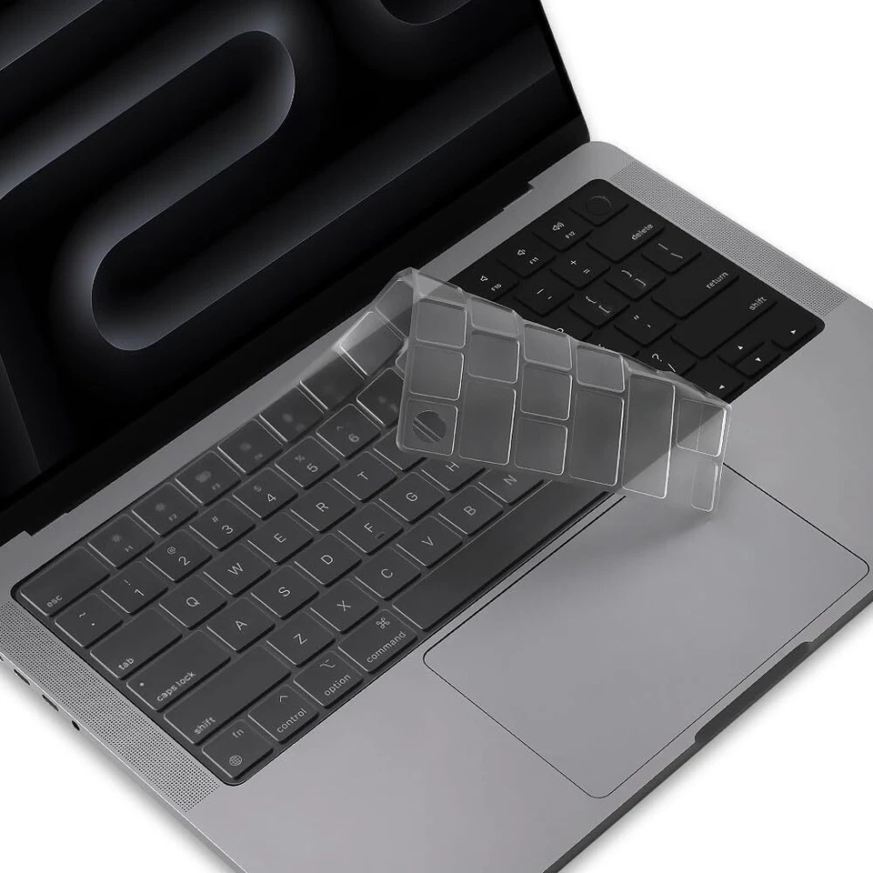 Capa protetora teclado para MacBook Pro 2024-2021 14 polegadas 16 polegadas M4 M3 M2 M1 Pro/Ma - Imagem 1 de 4