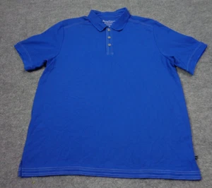 Camisa Polo Tommy Bahama Para Hombres L Azul Isla Zona Supima Playa Logo Golf Ventilada - Imagen 1 de 8