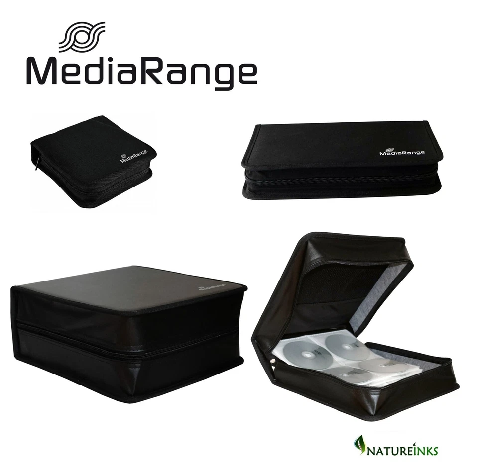 CD DVD USB Carry Case Disc Storage Holder Sleeve Wallet 24 48 96 200 300 400 500 - Image 1 of 1