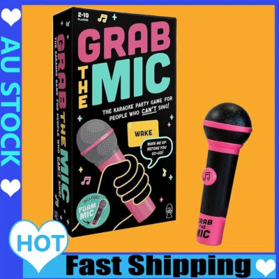 Exciting Grab the Mic Family Karaoke Board Game Lyric Cards Birthday Party AT - image 1 of 4