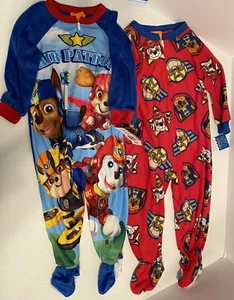 Paw Patrol Nickelodean Boy’s Toddler 2 Blanket Sleeper Pajama Set Size 2T NWT - Picture 1 of 9