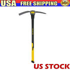Compact 5lbs Pick Mattock 36 in Fiberglass Handle Axe For Tilling and Leveling