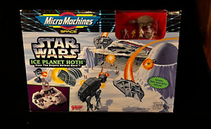 Ensemble de jeu Galoob Micro Machines 1993 RARE STAR WARS ICE Planet HOTH NEUF 