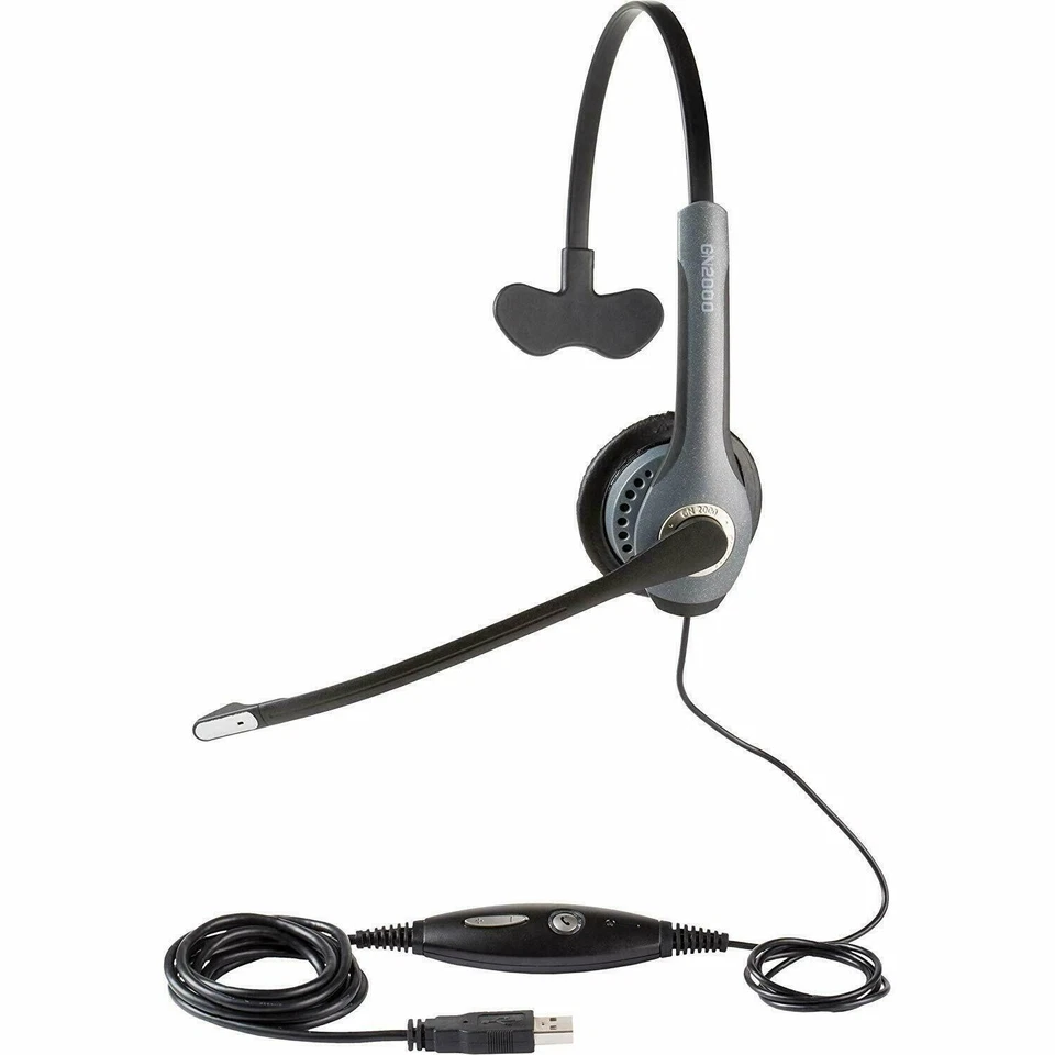 Jabra GN2000 USB Mono Corded Headset w/ Boom Non-Canceling Mic - Image 1 of 3