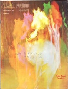 Oct 17 1970 Pigskin Review WASHINGTON vs USC Football Program Book - Picture 1 of 1