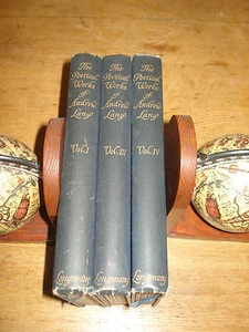 The Poetical Works of Andrew Lang Vols 1, III & IV.1923 ( ltd edition ) - Imagen 1 de 7