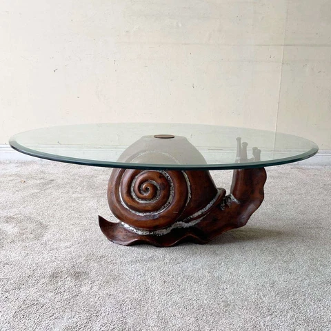 “Snail” Glass Top Coffee Table by Federico Armijo Cover