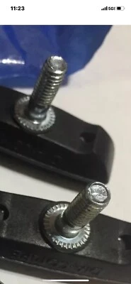 Zapatas/pastillas de freno roscadas negras Dia-Compe vintage OPC25K (2) NUEVO DE STOCK Foto 1 de 4