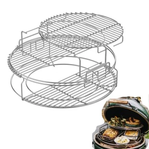 5-Piece EGGspander Kit Removable Expansion Rack for Large Big Green Egg Cooking - Picture 1 of 12