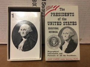 I Presidenti degli Stati Uniti Quiz Cards 1989 Thomas Publications L@@K!!! - Foto 1 di 1