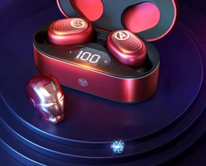Marvel Avengers Wireless Bluetooth Headset Iron Man Spider-Man In-Ear Earbuds - Photo 1 sur 13