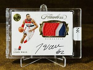 2016-17 Flawless John Wall patch auto gold SP/10