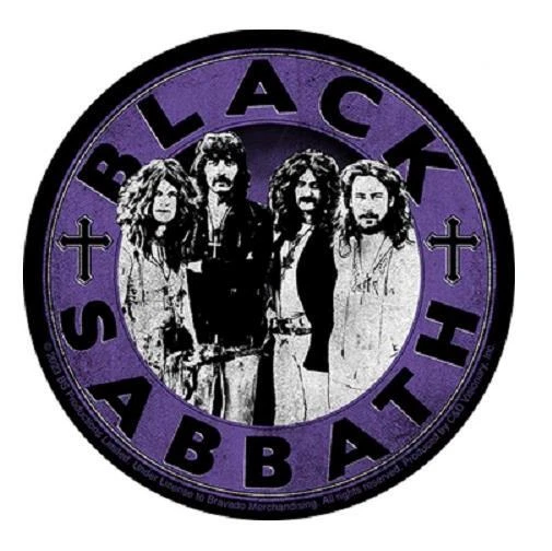 C&D VISIONARY Black Sabbath Group Circle Sticker Decal Official Heavy Metal