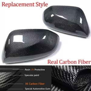 For Toyota CH-R Camry Avalon 2018-2022 Real Carbon Fiber Rearview Mirror Covers - Picture 1 of 14