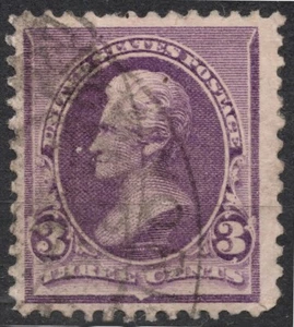 Sn:#221 1890 3 cent US STAMP 1890-1893 American Bank Note Co. Great Americans - Picture 1 of 2