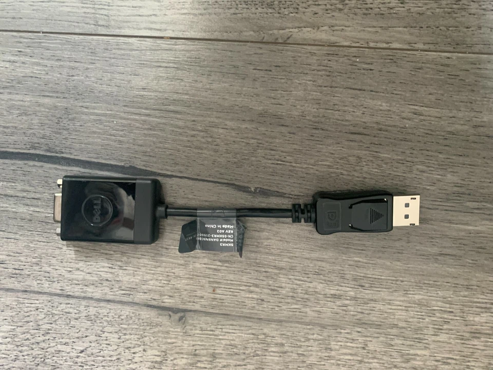 DELL DisplayPort to VGA Adapter Cable M9N09 5KMR3 Model - DANBNBC084 - Image 1 of 1