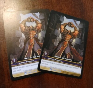 Keys to the Armory Full Art X2 - Fields of Honor - World of Warcraft TCG WOW - Picture 1 of 2