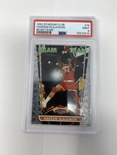 1992 Stadium Club Hakeem Olajuwon Beam Team PSA 9
