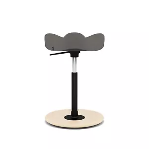 Varier Move Tilting Saddle Stool (Dark Grey Revive Fabric with Natural Ash Ba... - Afbeelding 1 van 8