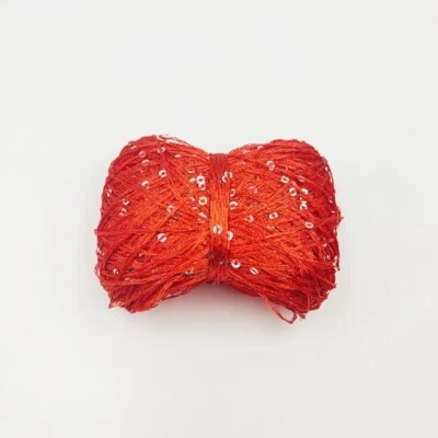 50g/1.76oz Sequin Sparkle Yarn Paillette Thread Line Hand Crochet & Knitting - Image 1 of 4