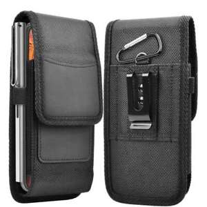 Men Cell Phone Belt Pack Bag Loop Waist Holster Crossbody Pouch Leather Wallet