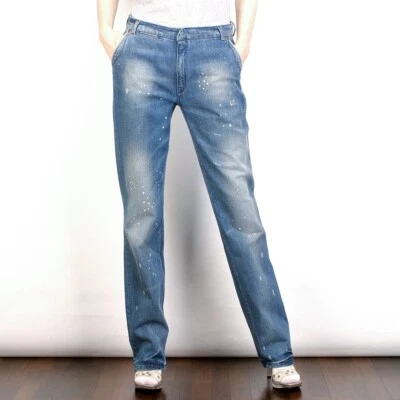 PVP €249 Blue Blood Mujer Vaqueros 28/34 RARO Boyfriend Diseñador Elegante Pantalones Foto 1 de 4
