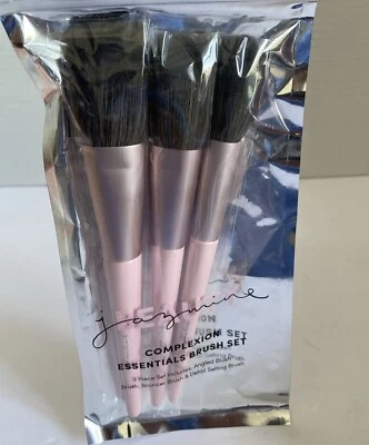 Juego de brochas Jazmine Beauty Complexion Essentials rubor en ángulo bronceador detalle nuevo Foto 1 de 3