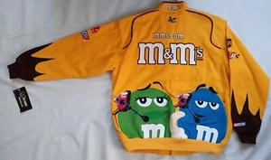 CHAQUETA BOMBER DE COLECCIÓN NUEVA CON ETIQUETAS CHASE M&M RACING CAR 38 ELLIOT SADLER AUTÉNTICA TRIPULACIÓN TALLA M - Imagen 1 de 16