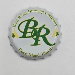 Bottle Cap Crown Bent River Brewing Company IL Illinois Beer Brewery Rock Island - Picture 1 of 2
