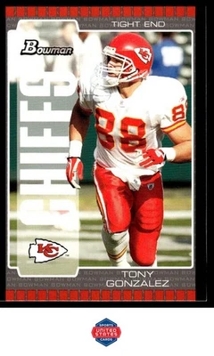 Bowman #105 Tony Gonzalez 2005 Foto 1 de 2