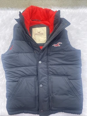 Y2K Hollister Black Puffer Vest - Men's Size Small - Image 1 of 4