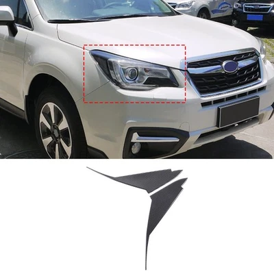 Pegatina de fibra de carbono para párpados de faros Subaru Forester 2013-2018 Foto 1 de 4