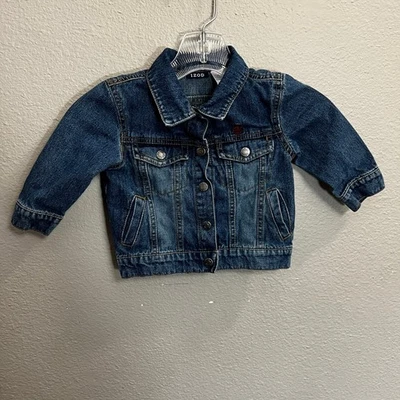 Chaqueta vaquera IZOD para niños azul jean abotonada manga larga niño pequeño talla 18M Foto 1 de 4