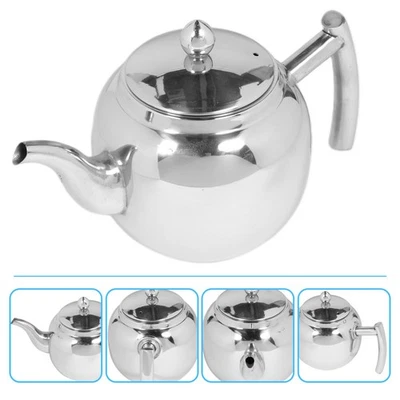 Bollitore da cucina durevole in acciaio inossidabile da 1 pezzo (argento) - Immagine 1 di 4