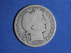 1907-D Barber Half Dollar #P32578 - Bild 1 von 2