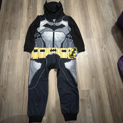 Batman Union Suit Pajamas Kids XS 4/5 Boys DC Comics Sleepwear New with Tags - Image 1 of 4