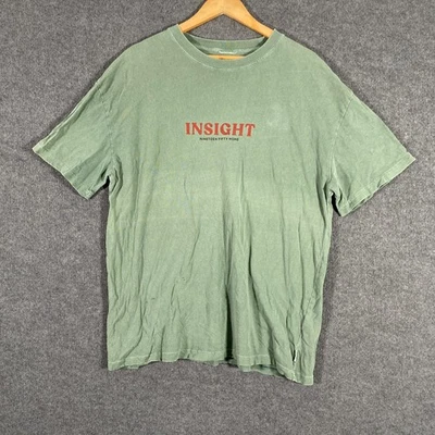 Insight Shirt Mens 2XL XXL Green Red Crew Neck Regular Fit Streetwear Adult - image 1 of 4
