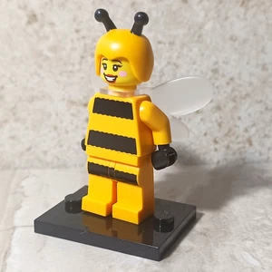 New LEGO Bee Girl Minifigure Figure Striped bumblebee Outfit Costume Clear Wings - Picture 1 of 2