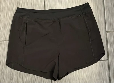 Шорты из микрофибры Athleta Girl черные с короткой подкладкой размер XXL (16)  - Изображение 1 из 4