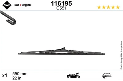 SWF Essuie-Glace Pour Dacia Sandero II Logan MCV KE_ JS_ Hyundai I10 BA IA - Photo 1/3