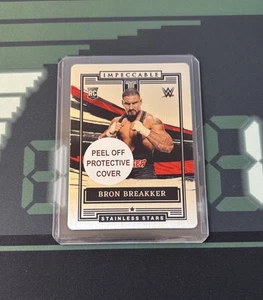 2022 WWE Panini Impeccable Stainless Stars #12 Bron Breakker /99 Rookie Card RC - Bild 1 von 2