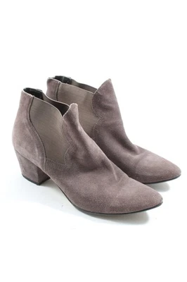 TAUPAGE Botas deslizantes Mujeres Botines Talla EU 41 marrón grisáceo - Imagen 1 de 4