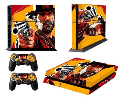 GameXcel Decal Skin Red Dead 2 Sticker for Playstation 4 PS4 Console Controllers - Image 1 of 4