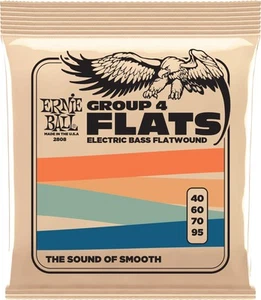Ernie Ball EB2808 Flatwound Gruppe IV E-Bassgitarrensaiten - 0,040 - 0,095 - Bild 1 von 4
