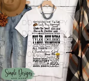 Tyler Childers T-shirt, Country Music T-shirt, Song Titles, Triune God - Picture 1 of 4